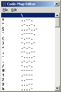 The Code-Map Editor Window
